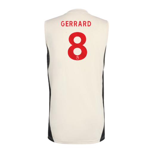 2025-2026 Liverpool Sleeveless Jersey (White) (Gerrard 8)