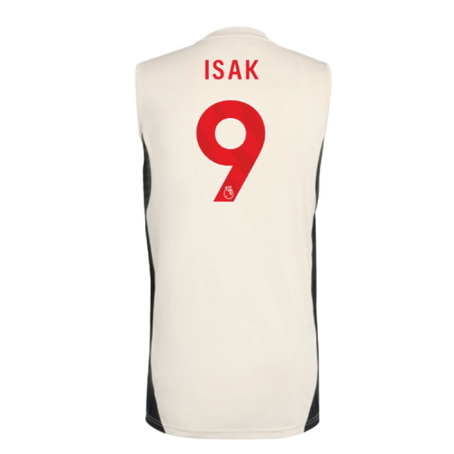 2025-2026 Liverpool Sleeveless Jersey (White) (Isak 9)