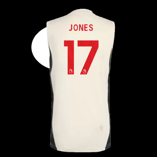 2025-2026 Liverpool Sleeveless Jersey (White) (Jones 17)