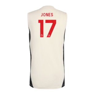 2025-2026 Liverpool Sleeveless Jersey (White) (Jones 17)