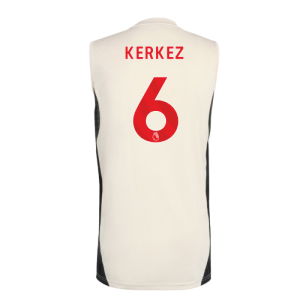 2025-2026 Liverpool Sleeveless Jersey (White) (Kerkez 6)
