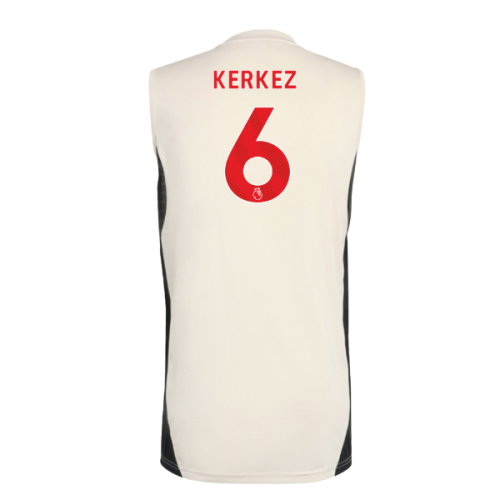2025-2026 Liverpool Sleeveless Jersey (White) (Kerkez 6)