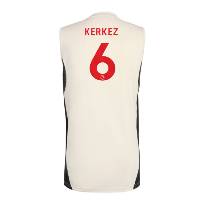 2025-2026 Liverpool Sleeveless Jersey (White) (Kerkez 6)