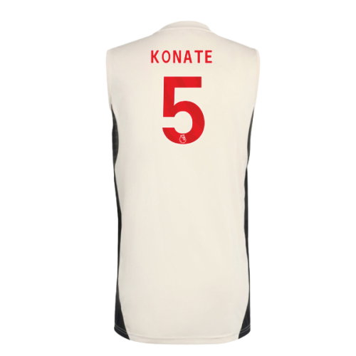 2025-2026 Liverpool Sleeveless Jersey (White) (Konate 5)