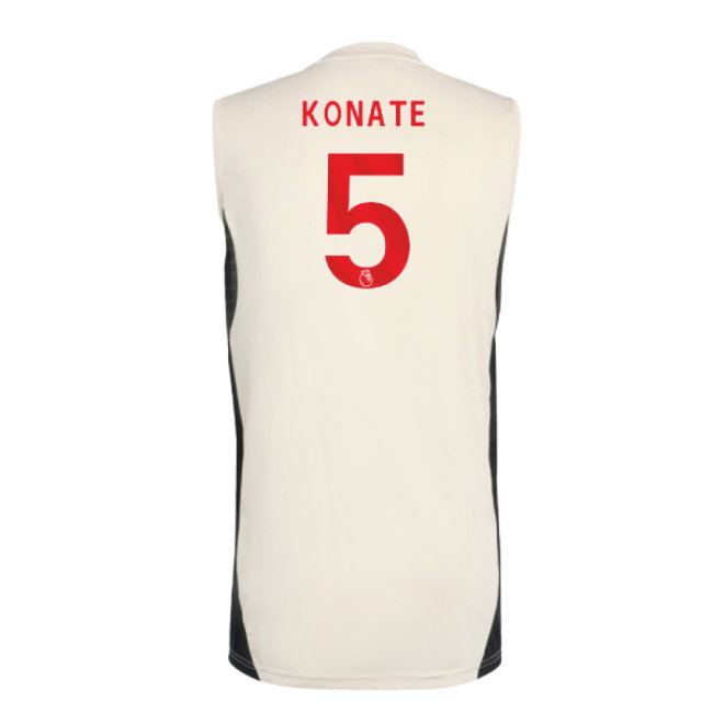 2025-2026 Liverpool Sleeveless Jersey (White) (Konate 5)