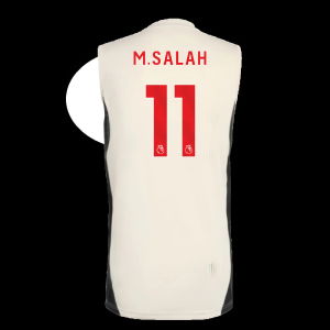 2025-2026 Liverpool Sleeveless Jersey (White) (M.Salah 11)