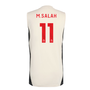 2025-2026 Liverpool Sleeveless Jersey (White) (M.Salah 11)