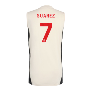2025-2026 Liverpool Sleeveless Jersey (White) (Suarez 7)