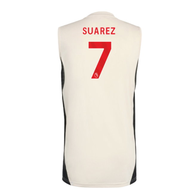 2025-2026 Liverpool Sleeveless Jersey (White) (Suarez 7)
