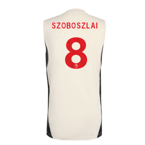 2025-2026 Liverpool Sleeveless Jersey (White) (Szoboszlai 8)