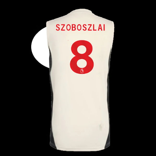 2025-2026 Liverpool Sleeveless Jersey (White) (Szoboszlai 8)
