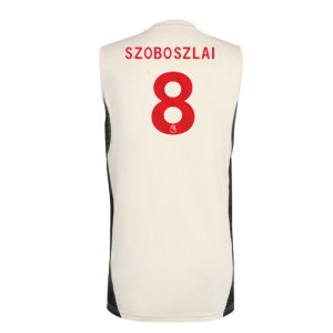 2025-2026 Liverpool Sleeveless Jersey (White) (Szoboszlai 8)