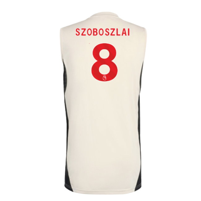 2025-2026 Liverpool Sleeveless Jersey (White) (Szoboszlai 8)