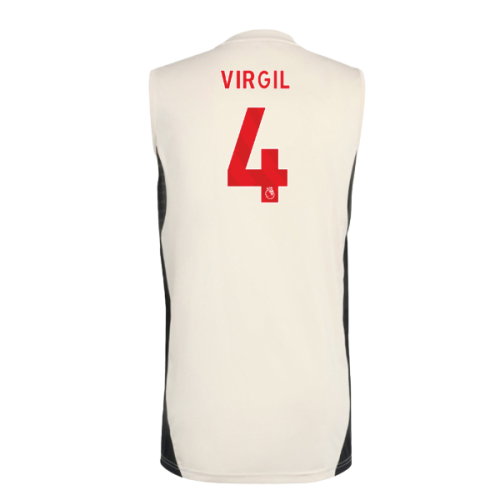 2025-2026 Liverpool Sleeveless Jersey (White) (Virgil 4)
