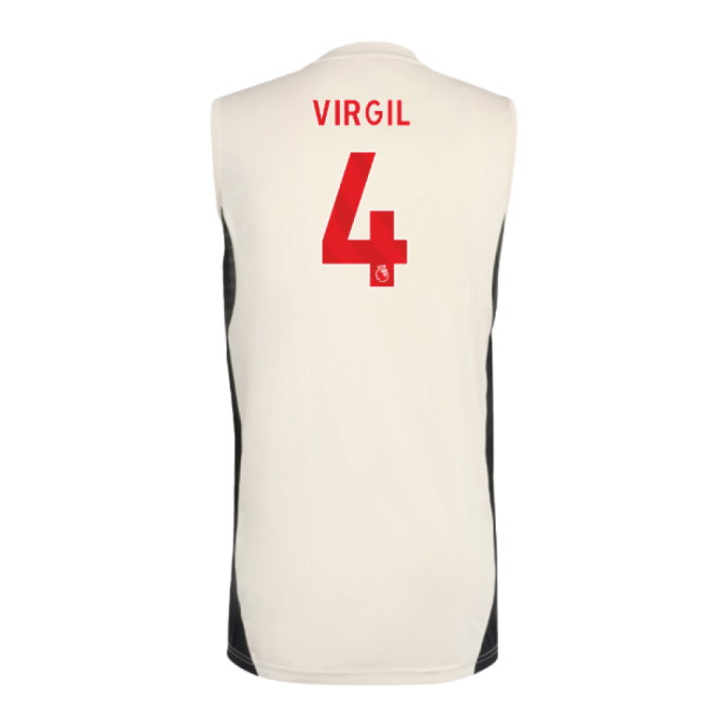 2025-2026 Liverpool Sleeveless Jersey (White) (Virgil 4)