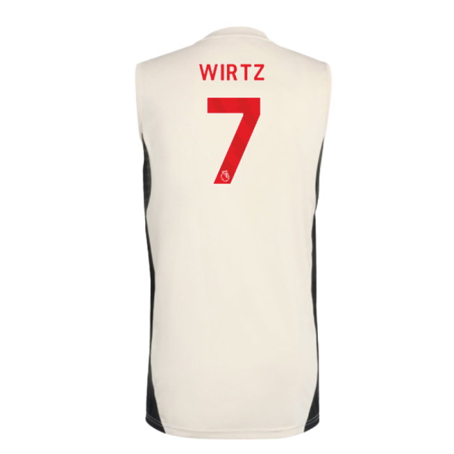 2025-2026 Liverpool Sleeveless Jersey (White) (Wirtz 7)