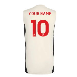 2025-2026 Liverpool Sleeveless Jersey (White) (Your Name)