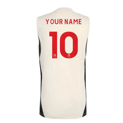2025-2026 Liverpool Sleeveless Jersey (White) (Your Name)