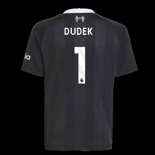2025-2026 Liverpool Third Goalkeeper Shirt (Black) - Kids (Dudek 1)