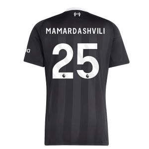 2025-2026 Liverpool Third Goalkeeper Shirt (Black) (Mamardashvili 25)