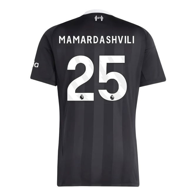 2025-2026 Liverpool Third Goalkeeper Shirt (Black) (Mamardashvili 25)