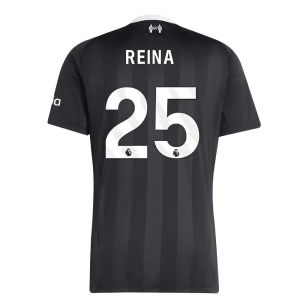 2025-2026 Liverpool Third Goalkeeper Shirt (Black) (Reina 25)