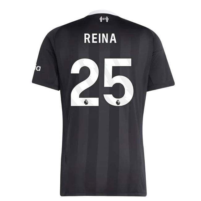 2025-2026 Liverpool Third Goalkeeper Shirt (Black) (Reina 25)