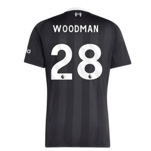 2025-2026 Liverpool Third Goalkeeper Shirt (Black) (Woodman 28)