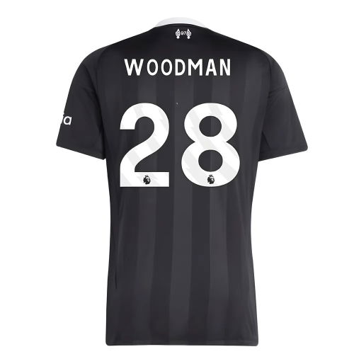 2025-2026 Liverpool Third Goalkeeper Shirt (Black) (Woodman 28)