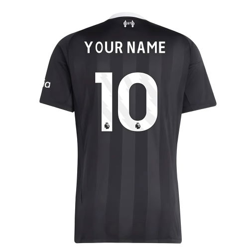 2025-2026 Liverpool Third Goalkeeper Shirt (Black) (Your Name)