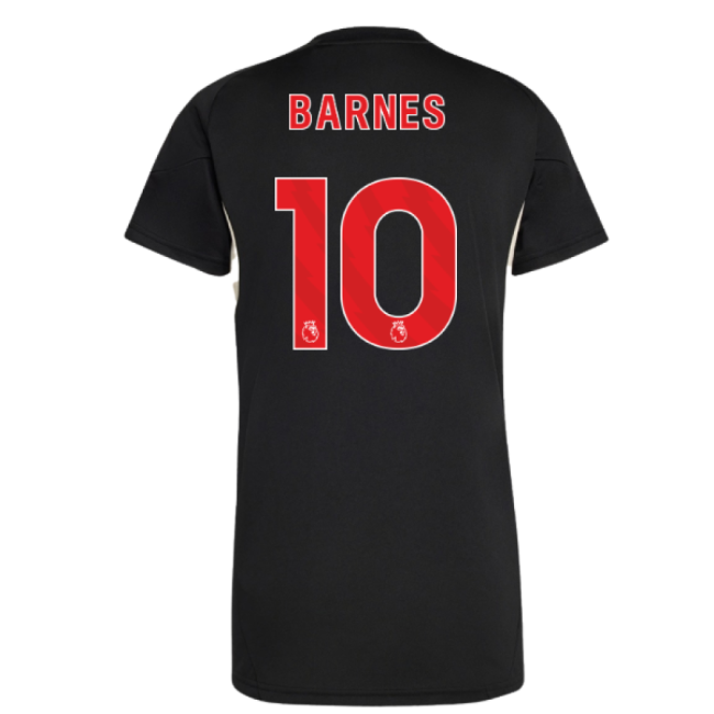 2025-2026 Liverpool Training Jersey (Black) - Womens (Barnes 10)