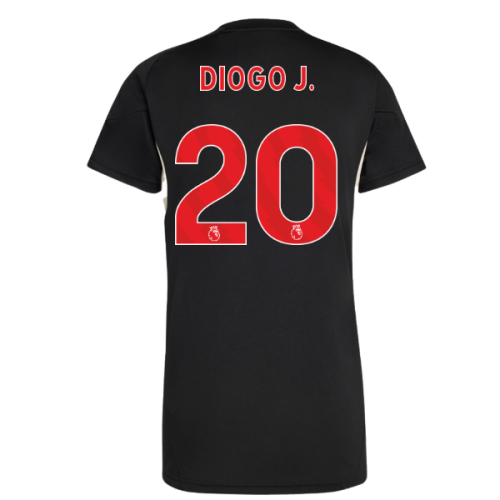 2025-2026 Liverpool Training Jersey (Black) - Womens (Diogo J. 20)