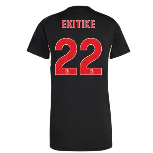 2025-2026 Liverpool Training Jersey (Black) - Womens (Ekitike 22)