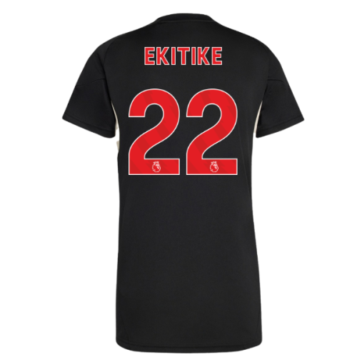 2025-2026 Liverpool Training Jersey (Black) - Womens (Ekitike 22)
