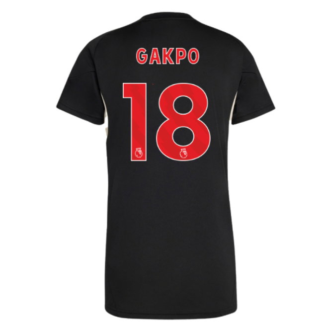 2025-2026 Liverpool Training Jersey (Black) - Womens (Gakpo 18)