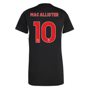 2025-2026 Liverpool Training Jersey (Black) - Womens (Mac Allister 10)