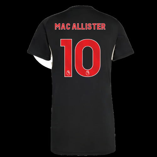 2025-2026 Liverpool Training Jersey (Black) - Womens (Mac Allister 10)