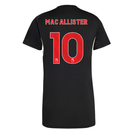 2025-2026 Liverpool Training Jersey (Black) - Womens (Mac Allister 10)
