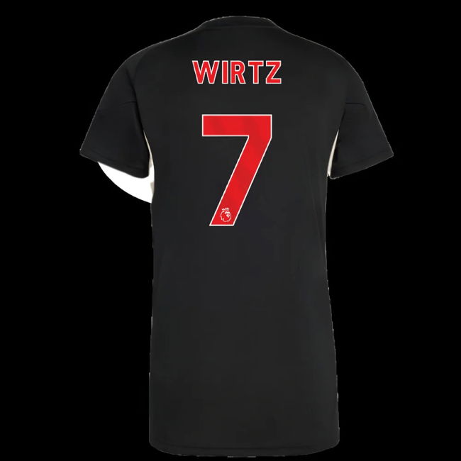 2025-2026 Liverpool Training Jersey (Black) - Womens (Wirtz 7)