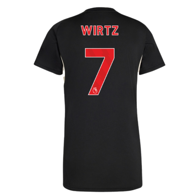2025-2026 Liverpool Training Jersey (Black) - Womens (Wirtz 7)