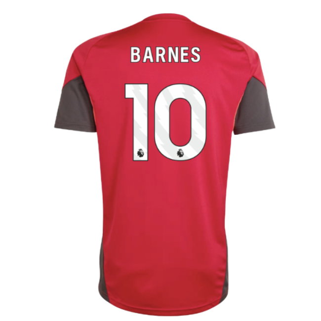 2025-2026 Liverpool Training Jersey (Strawberry Red) (Barnes 10)