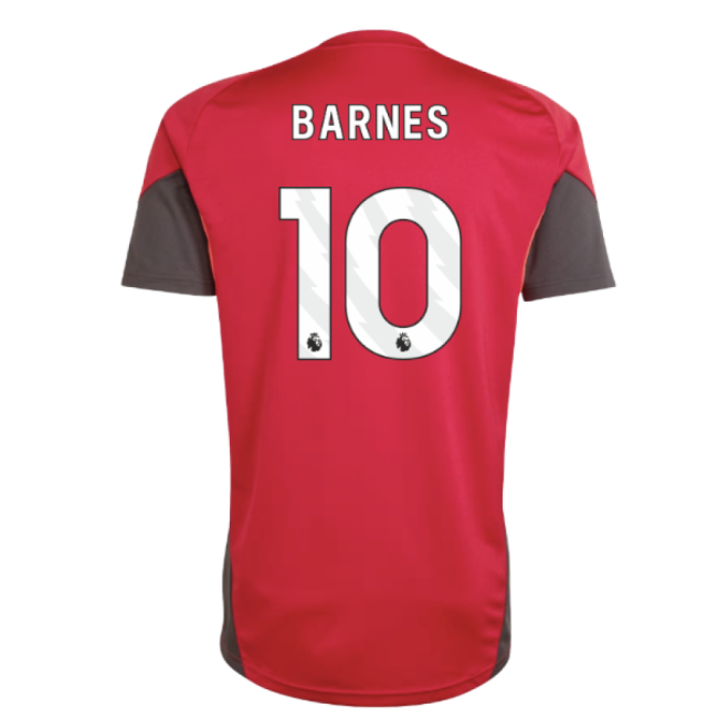 2025-2026 Liverpool Training Jersey (Strawberry Red) (Barnes 10)