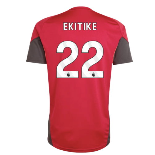 2025-2026 Liverpool Training Jersey (Strawberry Red) (Ekitike 22)