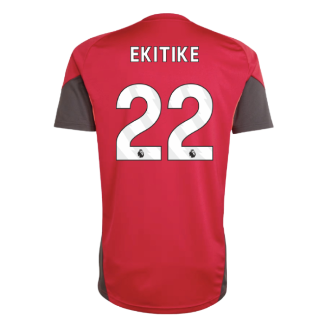 2025-2026 Liverpool Training Jersey (Strawberry Red) (Ekitike 22)