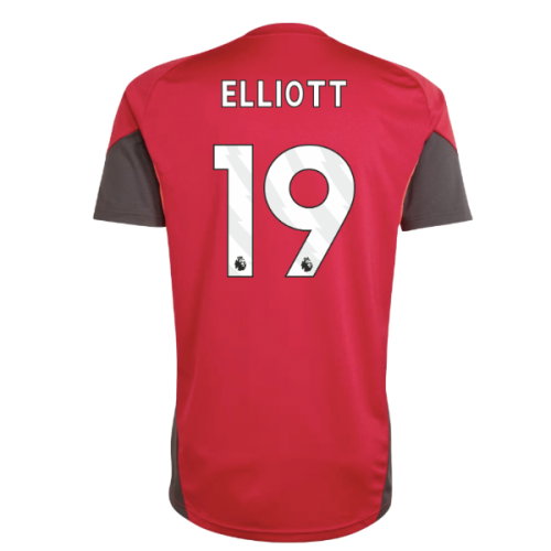 2025-2026 Liverpool Training Jersey (Strawberry Red) (Elliott 19)