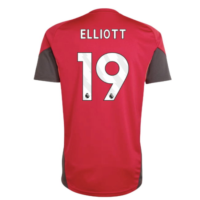 2025-2026 Liverpool Training Jersey (Strawberry Red) (Elliott 19)