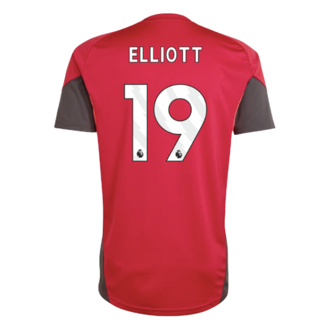 2025-2026 Liverpool Training Jersey (Strawberry Red) (Elliott 19)