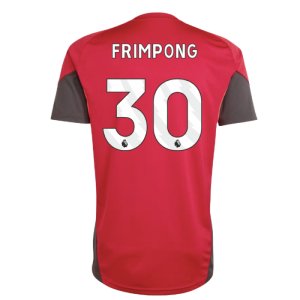 2025-2026 Liverpool Training Jersey (Strawberry Red) (Frimpong 30)