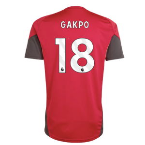 2025-2026 Liverpool Training Jersey (Strawberry Red) (Gakpo 18)
