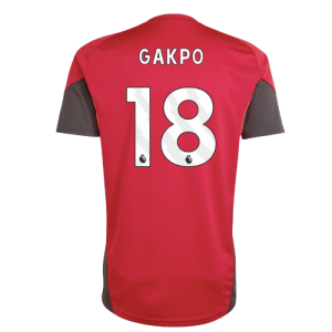 2025-2026 Liverpool Training Jersey (Strawberry Red) (Gakpo 18)